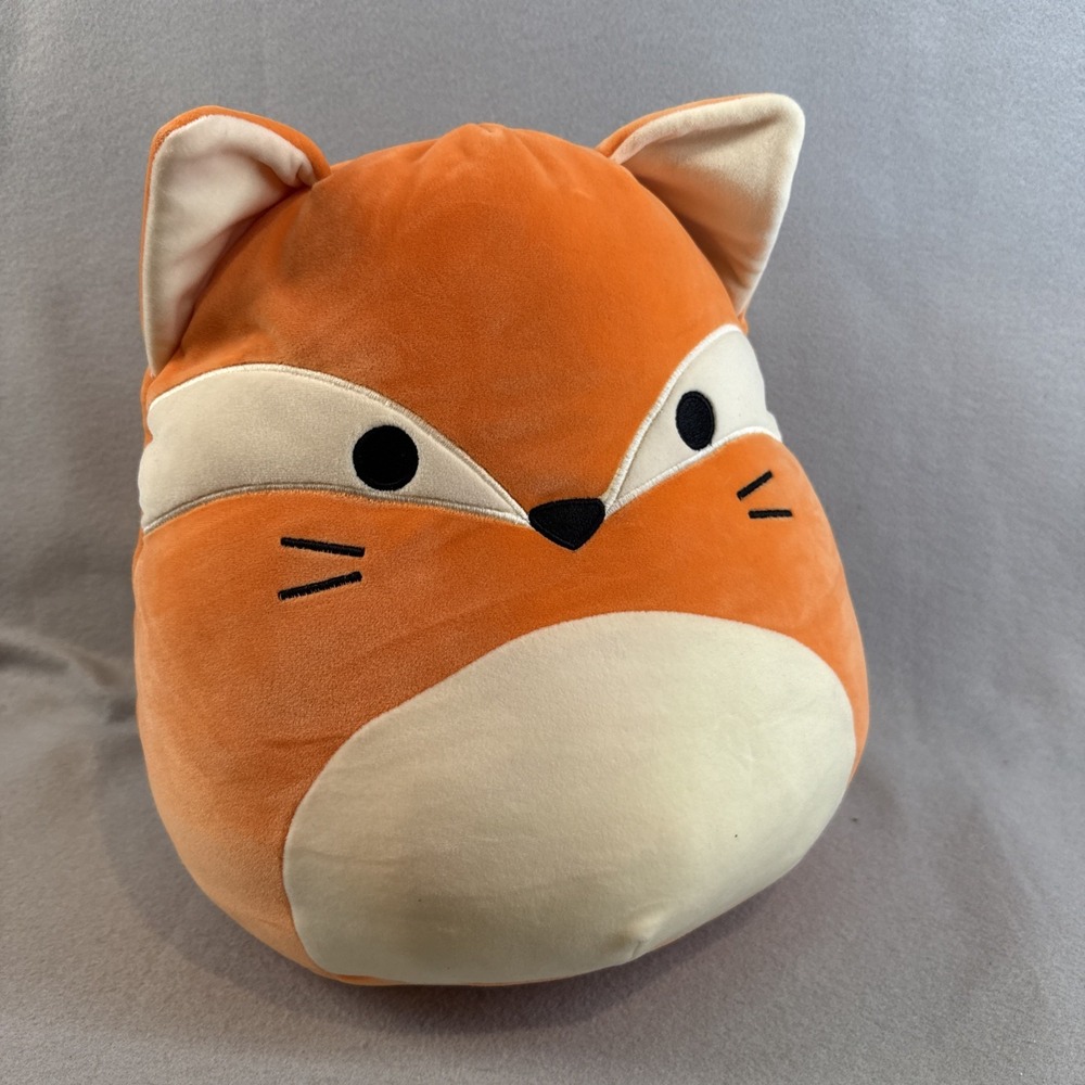 Squishmallows James the Fox (16In)‎ Fox Plush Toy Orange White Washable